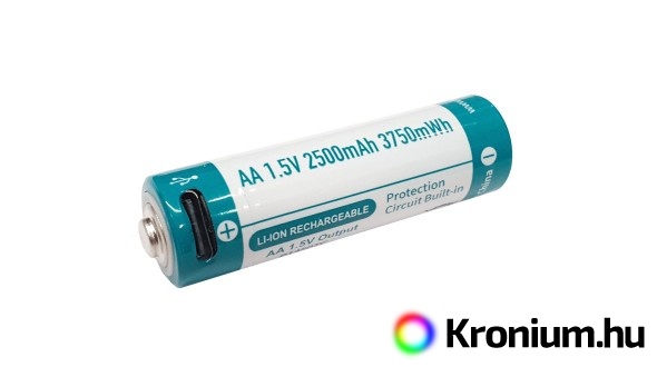 Keeppower tölthető USB-C AA 2500 mAh