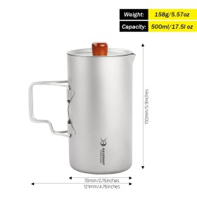 Silverant titánium french press kávéfőző