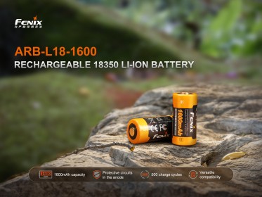 Fenix 18350 1600 mAh (Li-Ion) tölthető akkumulátor