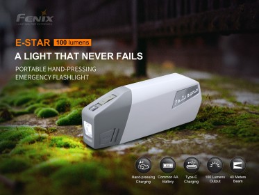 Dinamós lámpa Fenix E-STAR
